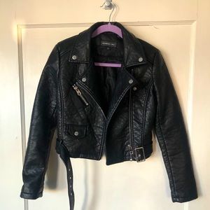 Members Only Black Vegan Leather Jacket